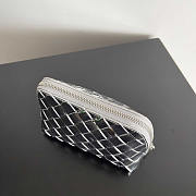 Bottega Veneta Intrecciato Beauty Pouch Silver 16.5x10.5x9cm - 3