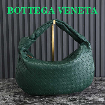 Bottega Veneta Small Jodie Intrecciato Shoulder Bag Dark Green 48x40x16cm
