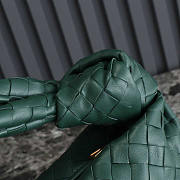 Bottega Veneta Small Jodie Intrecciato Shoulder Bag Dark Green 48x40x16cm - 5