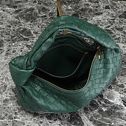 Bottega Veneta Small Jodie Intrecciato Shoulder Bag Dark Green 48x40x16cm - 4