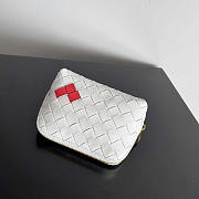 Bottega Veneta Intrecciato Beauty Pouch White 16.5x10.5x9cm - 5