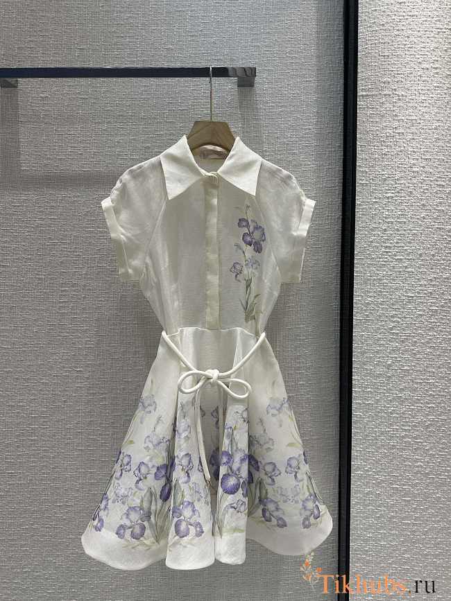 Zimmermann Natura Flip Floral-Printed Flared Mini Dress - 1