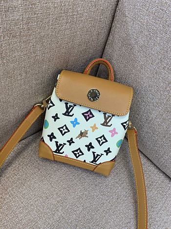 Louis Vuitton LV Nano Steamer Bag White 18x15x7cm