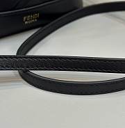 Fendi Mon Tresor Black Leather FF Motif 18x12x14cm - 6