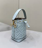 Fendi Mon Tresor Light Blue Leather FF Motif 18x12x14cm - 5