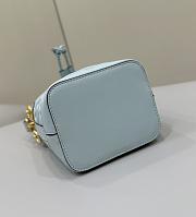 Fendi Mon Tresor Light Blue Leather FF Motif 18x12x14cm - 4