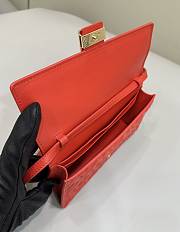 Fendi Baguette Bag Red Chain 21x5x11.5cm - 5