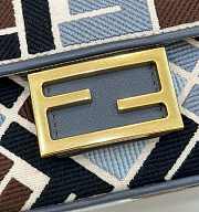 Fendi Baguette Embroidered Shoulder Bag Multicolor 19.5x5x11cm - 2