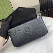 Gucci GG Super Mini Shoulder Bag Black 21x13.5x3cm - 4