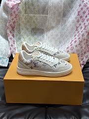 Louis Vuitton LV Stadium White Tweed Sneaker - 1