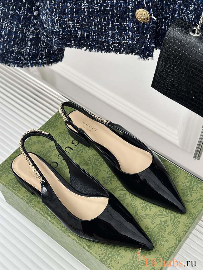 Gucci Signoria Ballet Flat Black  - 1