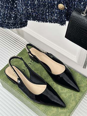 Gucci Signoria Ballet Flat Black 