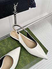 Gucci Signoria Ballet Flat White - 2