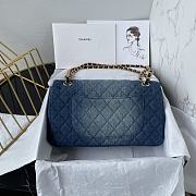 Chanel Medium Flap Bag Denim 25cm - 4