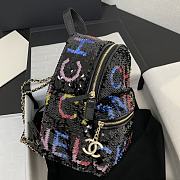 Chanel Backpack Black 25x21x15cm - 3