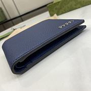 Gucci Bi-Fold Wallet With Logo Blue 11x9cm - 2