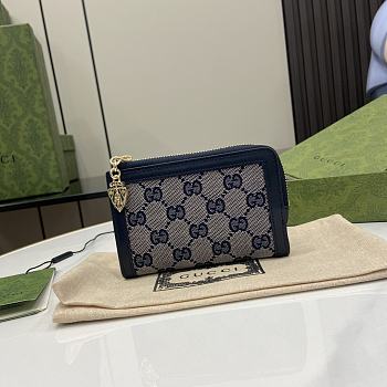 Gucci Luce Mini Wallet Blue 13x9x3cm