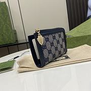 Gucci Luce Mini Wallet Blue 13x9x3cm - 5