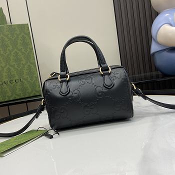 Gucci GG Super Mini Top Handle Bag Black 16x11x9cm