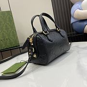 Gucci GG Super Mini Top Handle Bag Black 16x11x9cm - 5