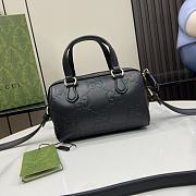 Gucci GG Super Mini Top Handle Bag Black 16x11x9cm - 3