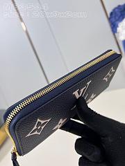 Louis Vuitton LV Clémence Wallet Navy Blue 20 x 9 x 2 cm - 4