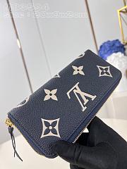 Louis Vuitton LV Clémence Wallet Navy Blue 20 x 9 x 2 cm - 2