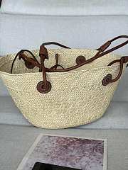 Loewe Tote Anagram Basket Raffia 34x19x15cm - 5