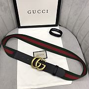 Gucci Double Buckle Web Belt 3.8cm - 1