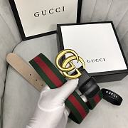 Gucci Double Buckle Web Belt 3.8cm - 3