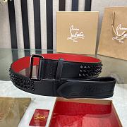 Christian Louboutin Loubi Belt Black 3.8cm - 5