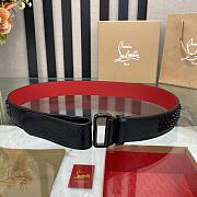 Christian Louboutin Loubi Belt Black 3.8cm - 4