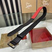 Christian Louboutin Loubi Belt Black 3.8cm - 3