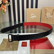 Christian Louboutin Loubi Belt Black 3.8cm - 2