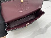Chanel Medium Flap Bag Black Tweed Gold 25cm - 6