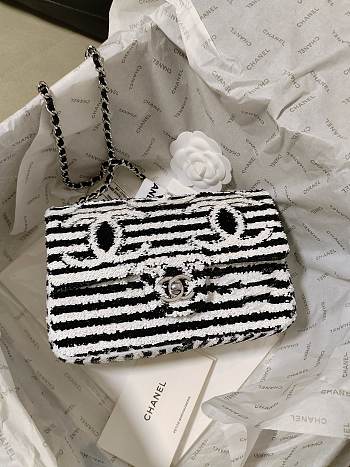 Chanel Small Flap Bag Sequins 13x21x8cm