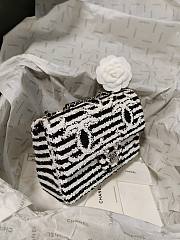 Chanel Small Flap Bag Sequins 13x21x8cm - 6
