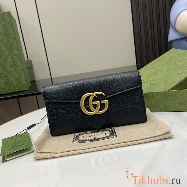 Gucci Wallet Marmont Black 19.5x10x2.5cm - 1