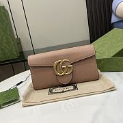 Gucci Wallet Marmont Rose Pink 19.5x10x2.5cm - 1