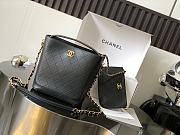 Chanel Bucket Bag Black 21x26x13cm - 1