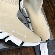 Balenciaga Speed 2.0 Lace-Up Sneaker Beige - 4