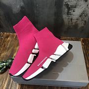 Balenciaga Speed 2.0 Lace-Up Sneaker Pink - 4