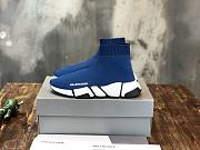 Balenciaga Speed 2.0 Lace-Up Sneaker Blue - 1