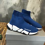 Balenciaga Speed 2.0 Lace-Up Sneaker Blue - 5