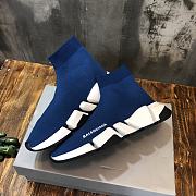 Balenciaga Speed 2.0 Lace-Up Sneaker Blue - 3