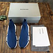 Balenciaga Speed 2.0 Lace-Up Sneaker Blue - 2