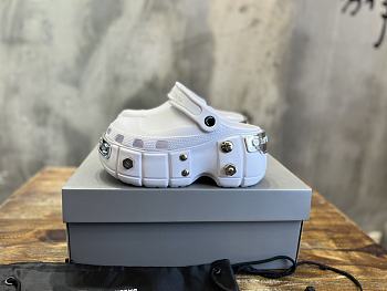 Balenciaga Platform Crocs White