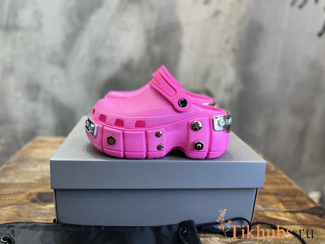 Balenciaga Platform Crocs Pink - 1