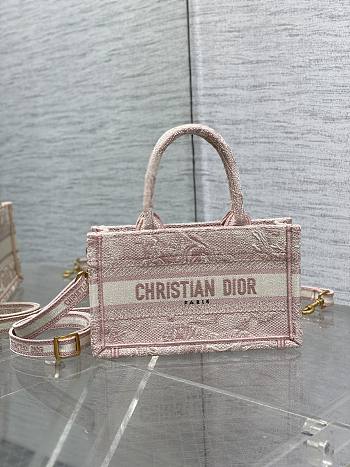 Dior Book Tote Pink Bag 21.5x13x7.5cm