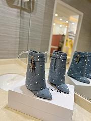 Givenchy Shark Lock Boots Denim - 1